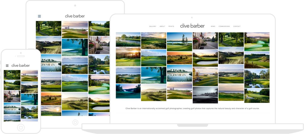 Clive Barber Website by Chris Davies Web Design