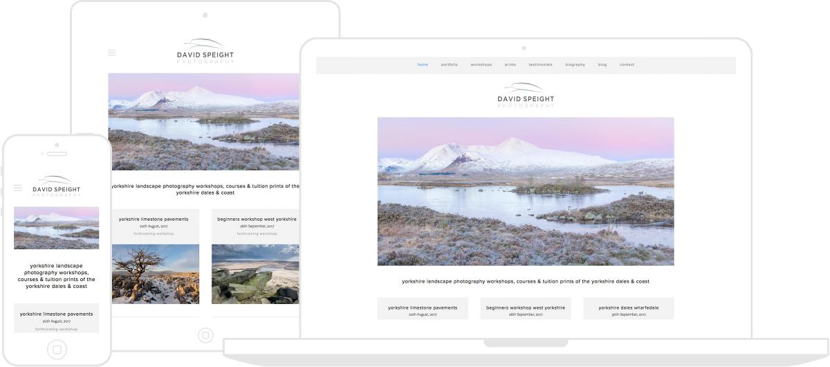 David Speight Photography Website by Chris Davies Web Design