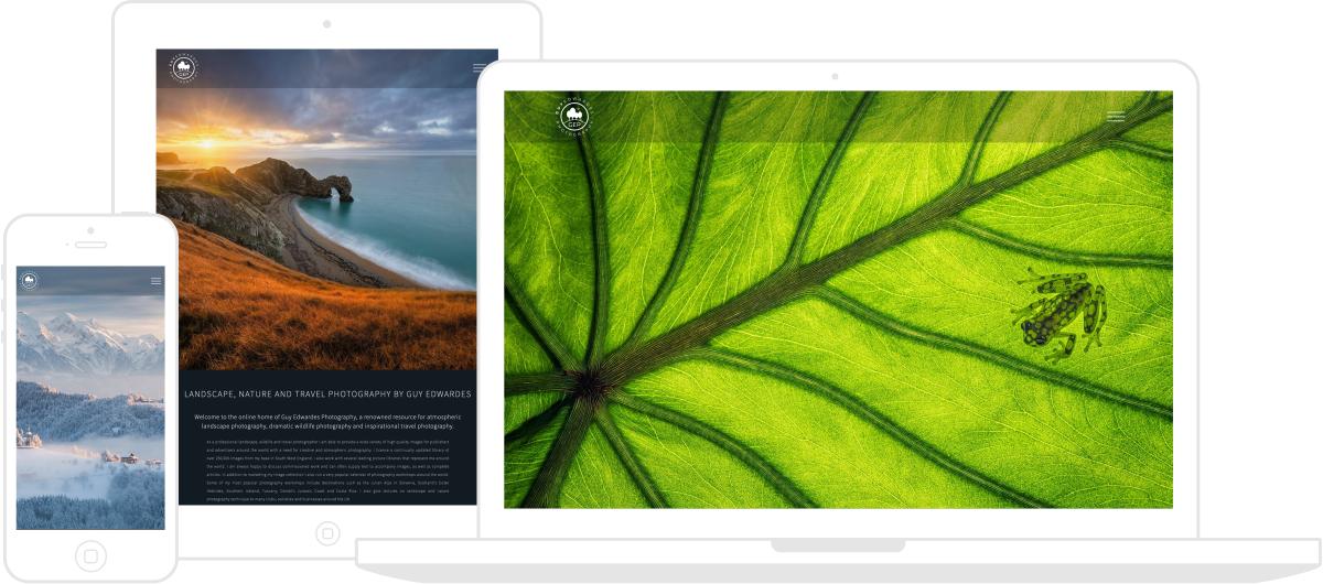 Guy Edwardes Photography Website by Chris Davies Web Design