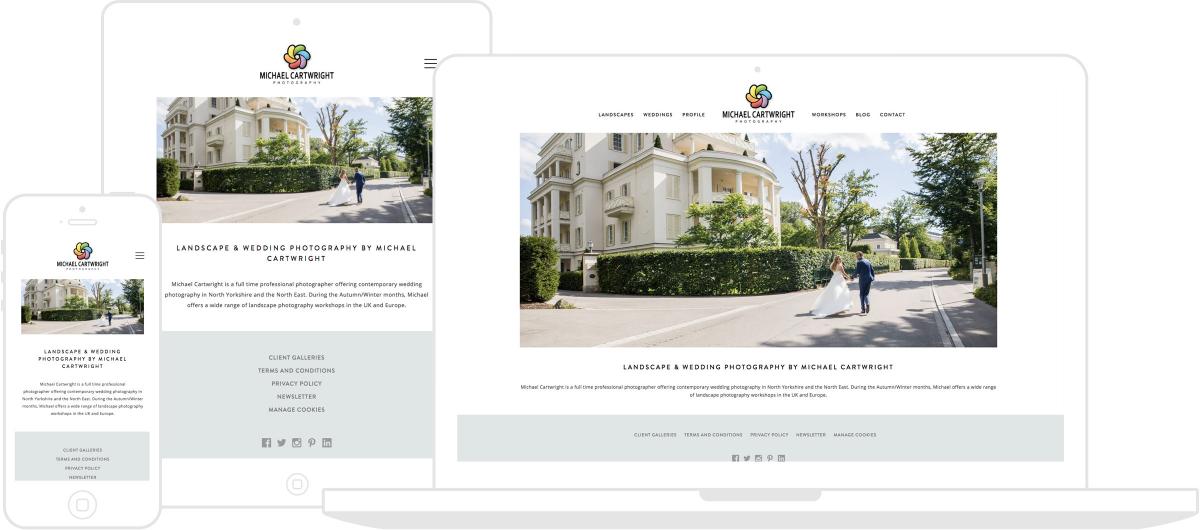 Michael Cartwright Photography Website by Chris Davies Web Design