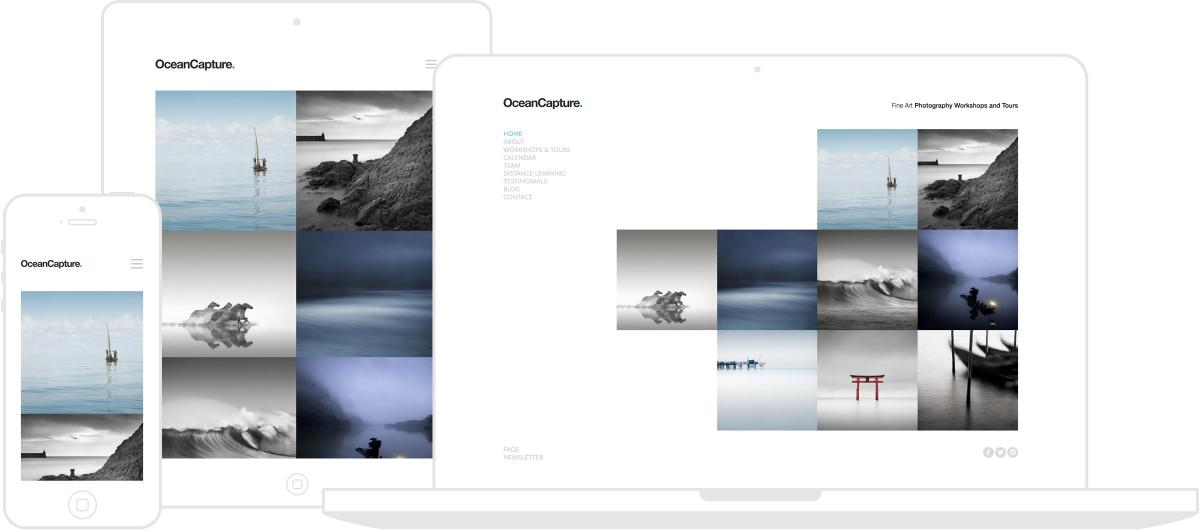 Ocean Capture Website by Chris Davies Web Design