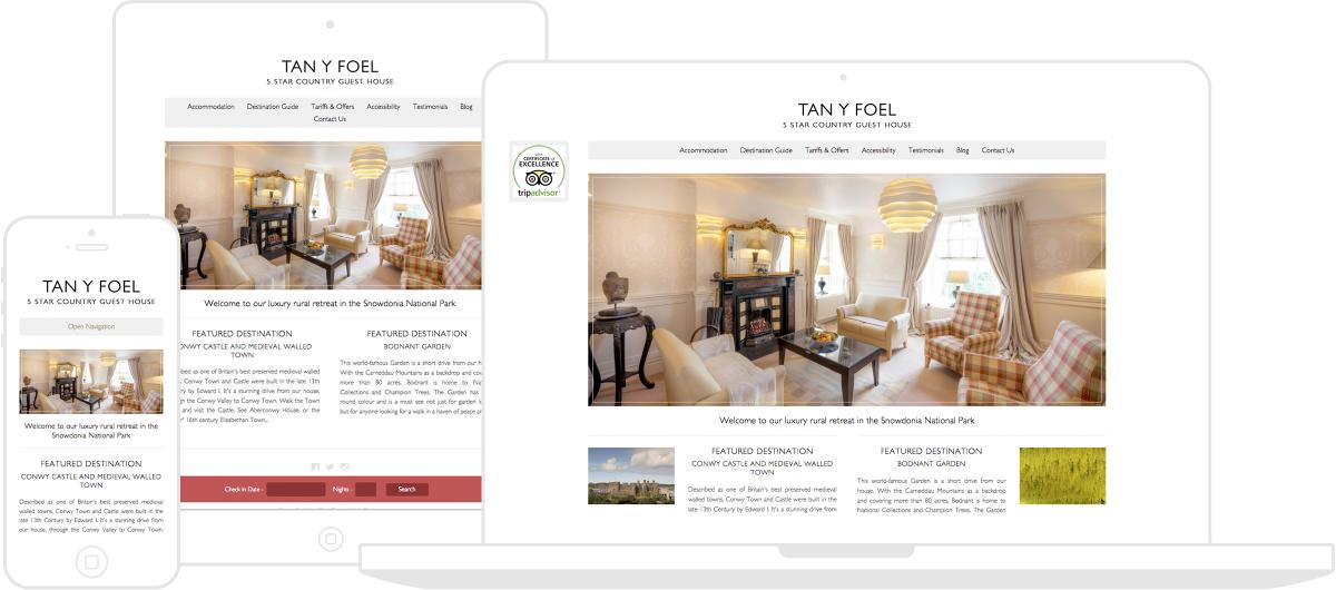 Tan Y Foel Country House Website by Chris Davies Web Design