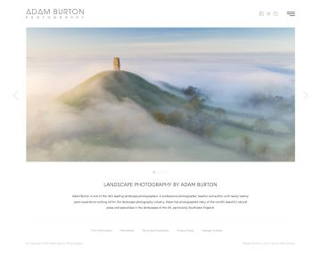 Website design project for Adam Burton Photography Website design project for Adam Burton Photography