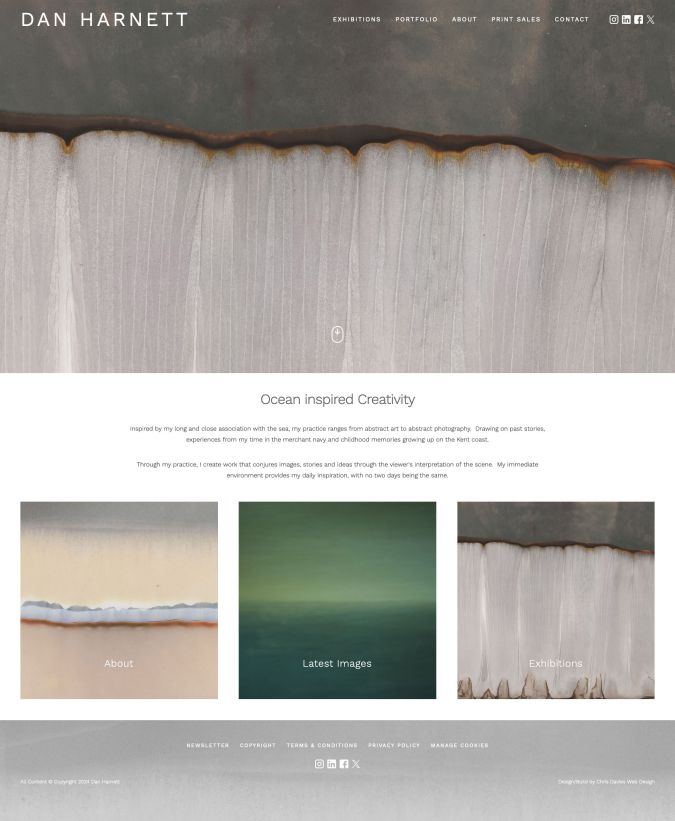 Website design project for Dan Harnett Website design project for Dan Harnett